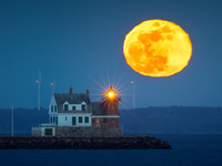 Breakwater Moonrise #DT-0084