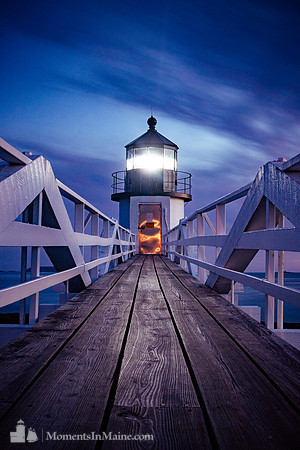 Dusk at Marshall Point Light #DT-0098