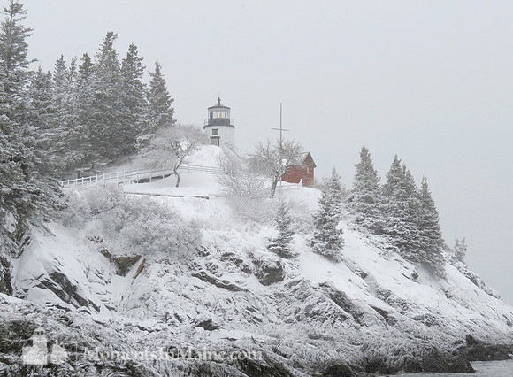 Owls Head Lighthouse Snow #BT-0020