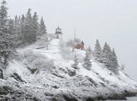 Owls Head Lighthouse Snow #BT-0020