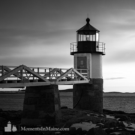 Marshall Point Lighthouse B&W #DT-0208