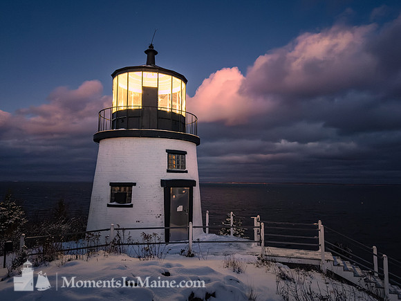 Christmas Eve at Owls Head Light #DT-0009