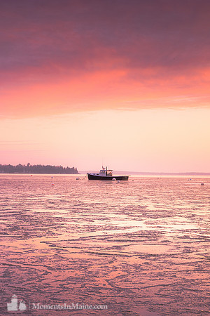 Lincolnville Lobster Boat Sunrise #DT-0147