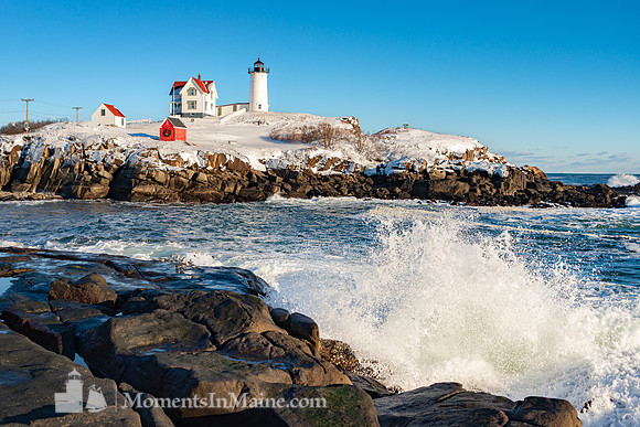 Winter at Nubble Light #DT-0172