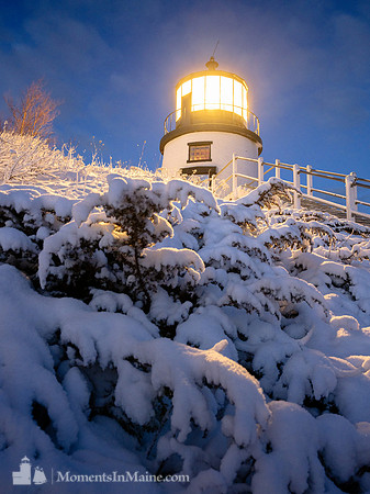 Winter Night at Owls Head #DT-0189
