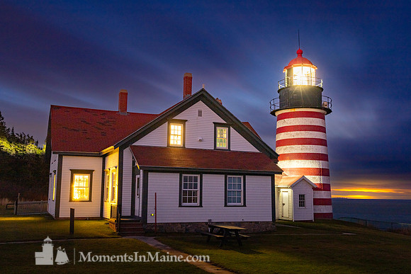 After Dark at West Quoddy Head #DT-0187