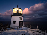 Christmas Eve at Owls Head Light #DT-0009