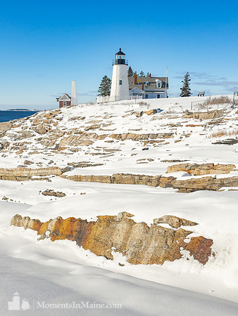 After the Snow at Pemaquid Point Light #DT-0007